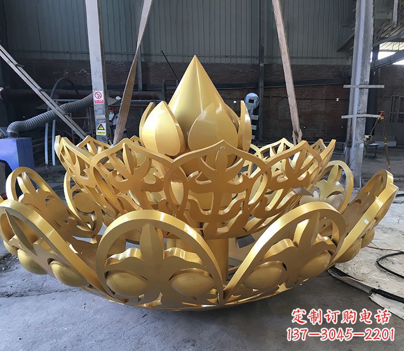 漯河不锈钢莲花雕塑精美绝伦