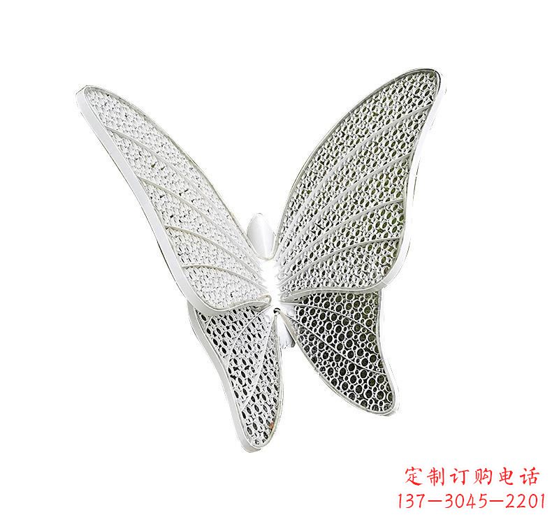 漯河不锈钢绿地蝴蝶雕塑