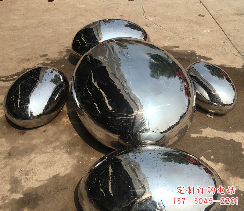 漯河精致灵动的不锈钢水滴雕塑