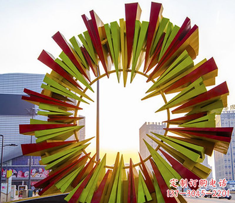 漯河绚烂太阳,精美不锈钢太阳花雕塑