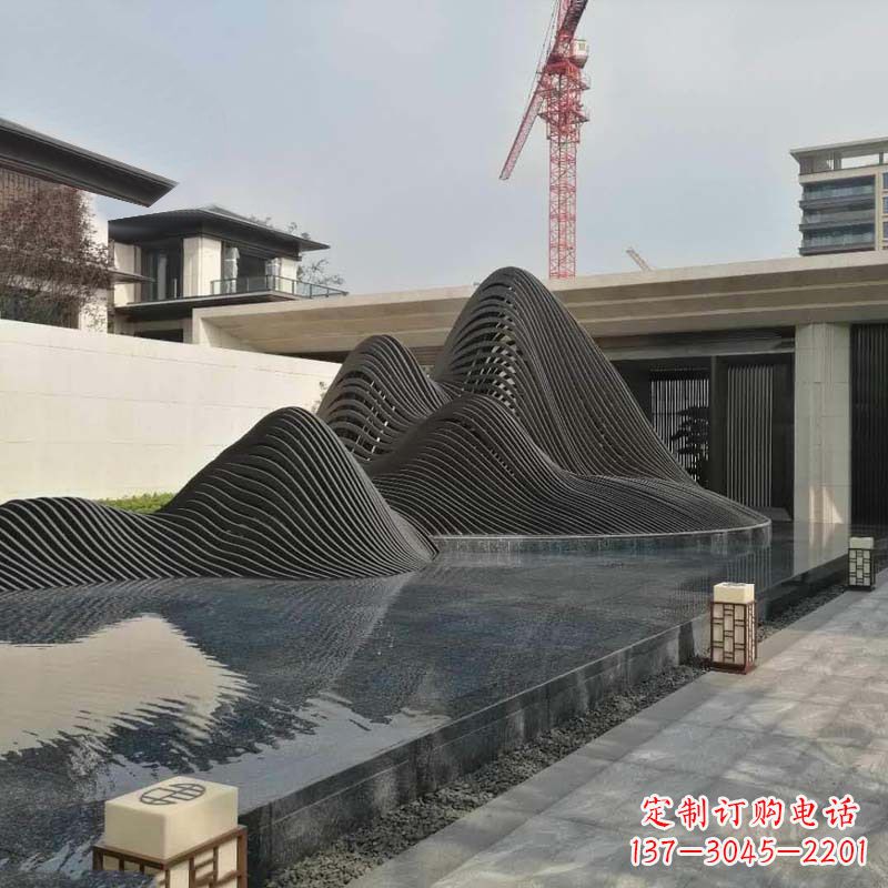 漯河不锈钢铁艺假山艺术性的美化