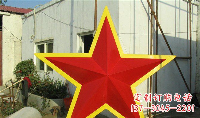 漯河不锈钢五角星雕塑——高耸入云的精美艺术