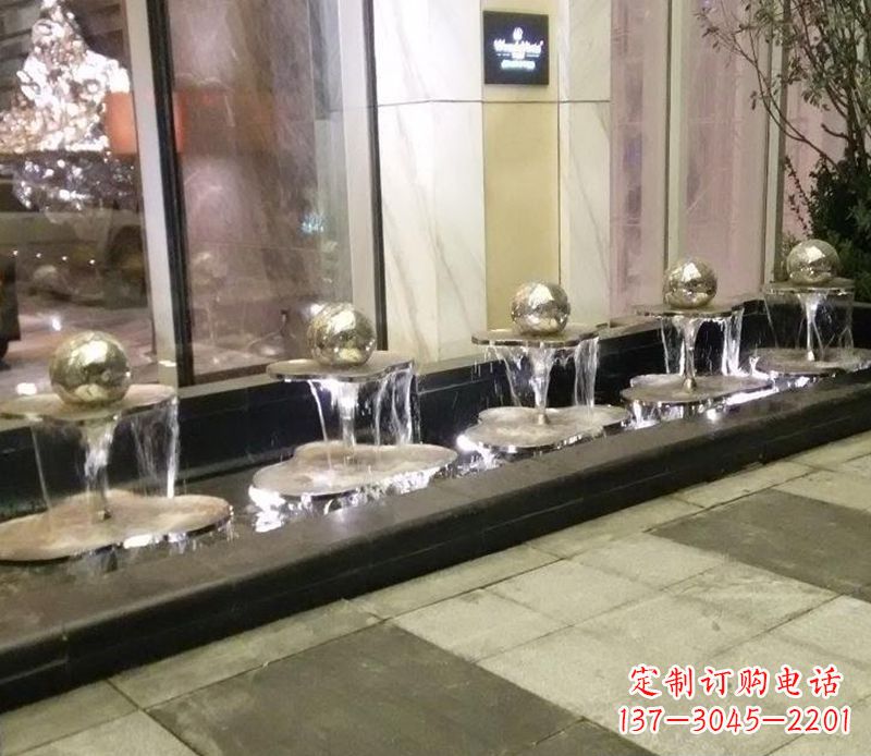 漯河不锈钢小喷泉雕塑——美化环境的艺术