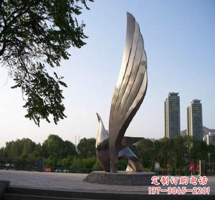 漯河精美的不锈钢翅膀雕塑