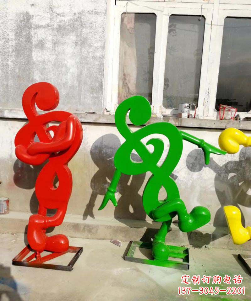 漯河美妙音乐不锈钢音符雕塑