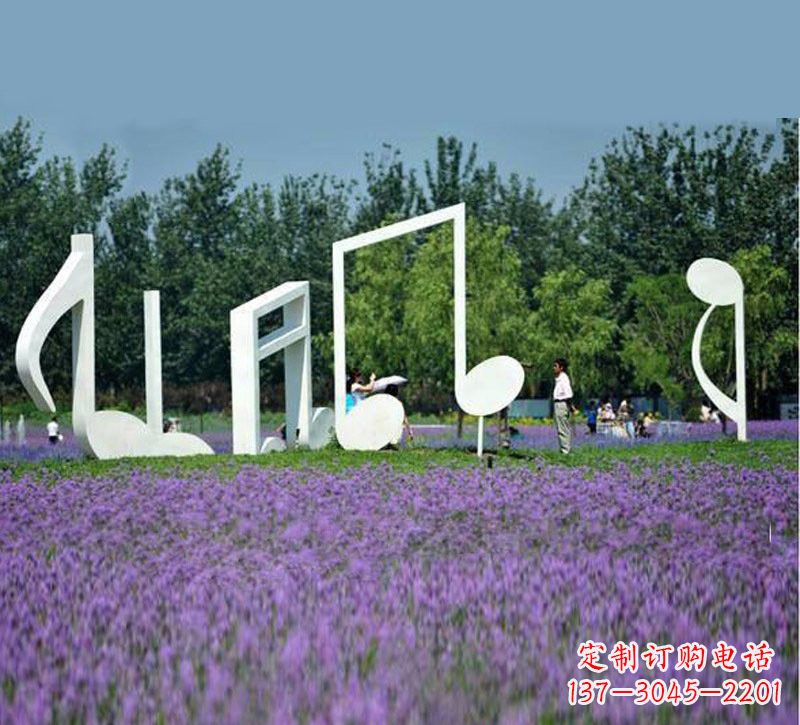 漯河不锈钢音符雕塑音乐与艺术的完美结合