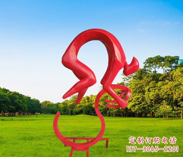 漯河不锈钢自行车雕塑精致美观的园林装置