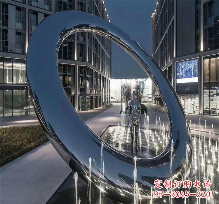 漯河圆环景观雕塑令人惊叹的视觉奇观