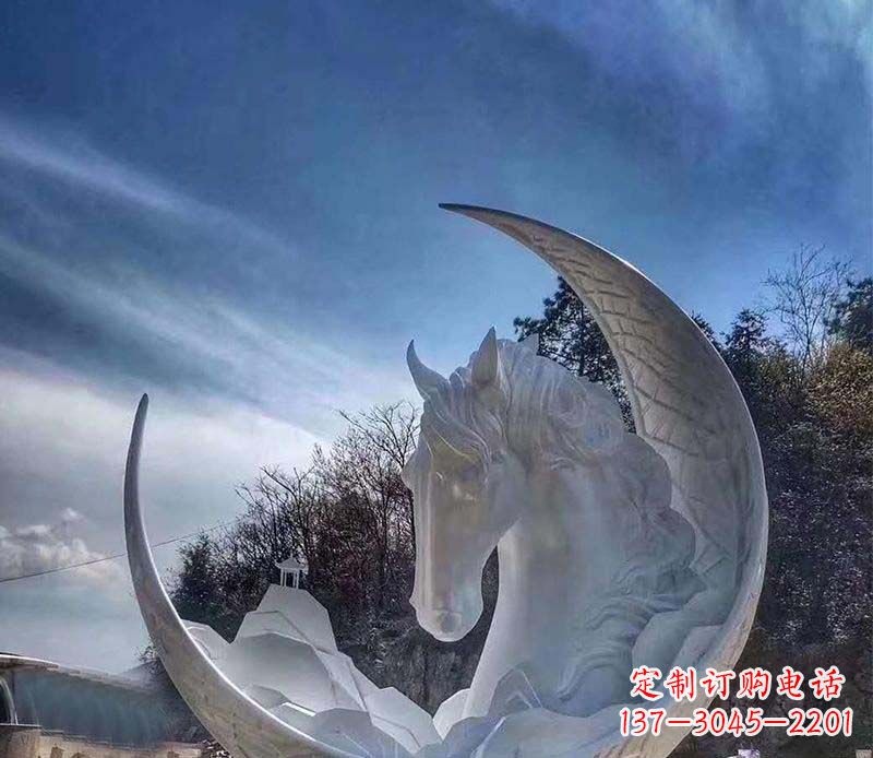 漯河不锈钢月亮雕塑一种独特的艺术品