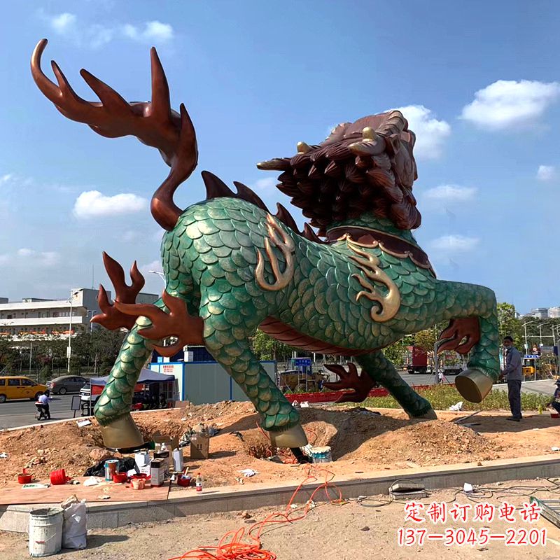 漯河麒麟雕塑——美丽传说的象征