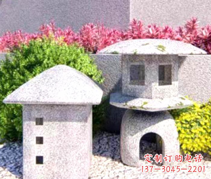 漯河草坪大理石雕塑石灯