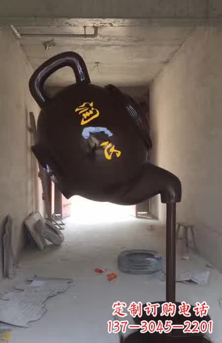 漯河精美茶壶铜雕,让你赏心悦目