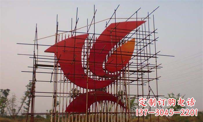 漯河城市和平鸽雕塑传递和平信息