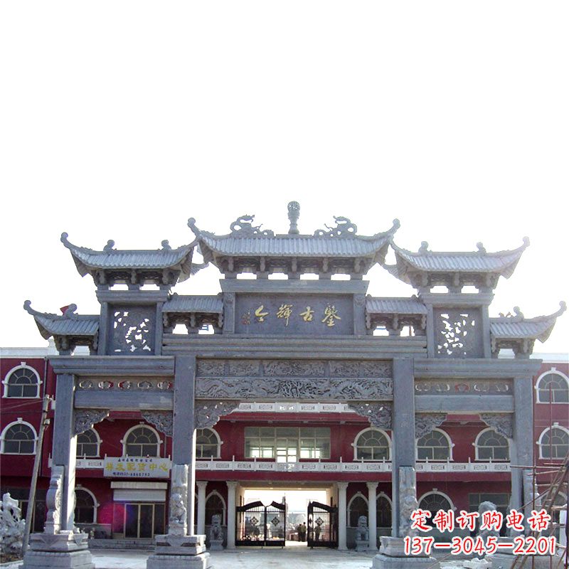 漯河石雕牌楼极致精美的城市艺术