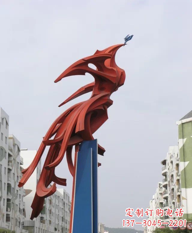 漯河凤凰雕塑传承古老文化的艺术精品