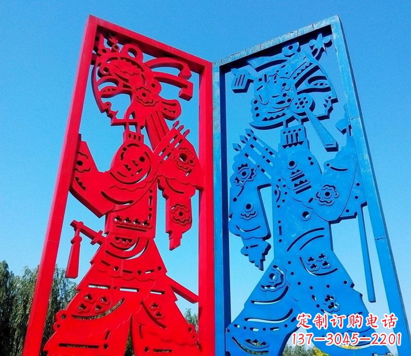 漯河精美的皮影戏雕塑