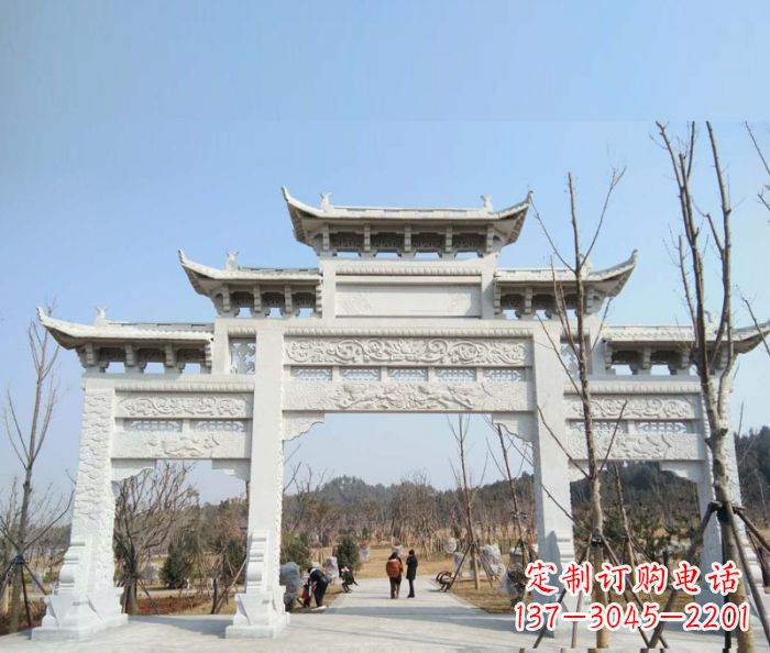 漯河“村口三门石雕牌楼”——悠久历史的见证
