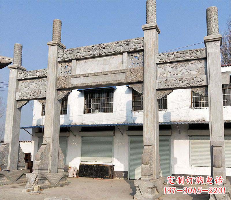 漯河石牌坊雕塑——传承中国传统文化