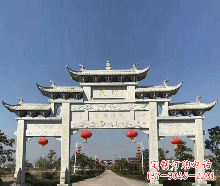 漯河传承百年,村口牌楼雕塑的历史