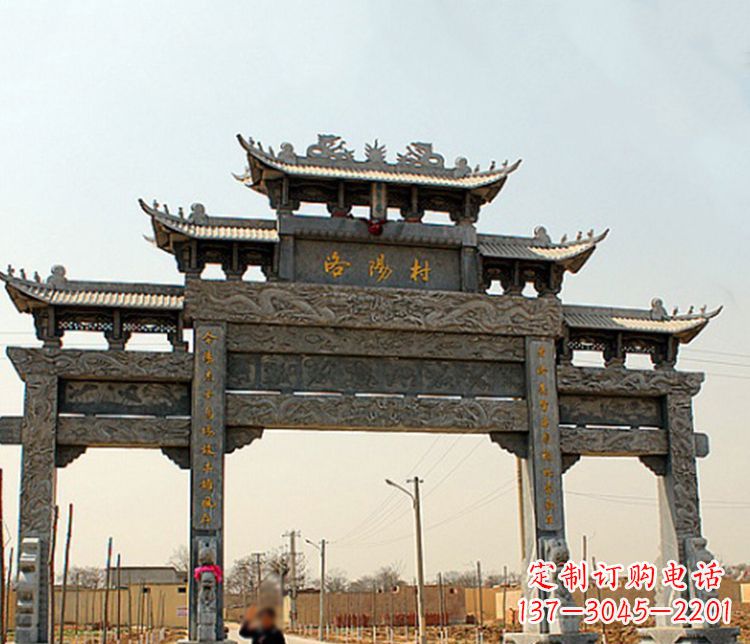 漯河牌坊雕塑——缅怀中国传统文化