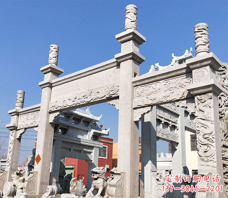 漯河村庄牌坊石雕——记录着悠久历史的传承