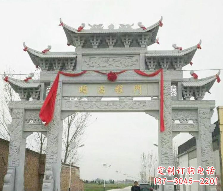 漯河牌坊雕塑纪念历史,传承文化