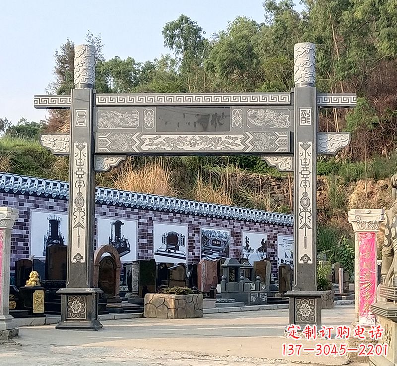 漯河古村牌坊雕塑精湛技艺的经典之作