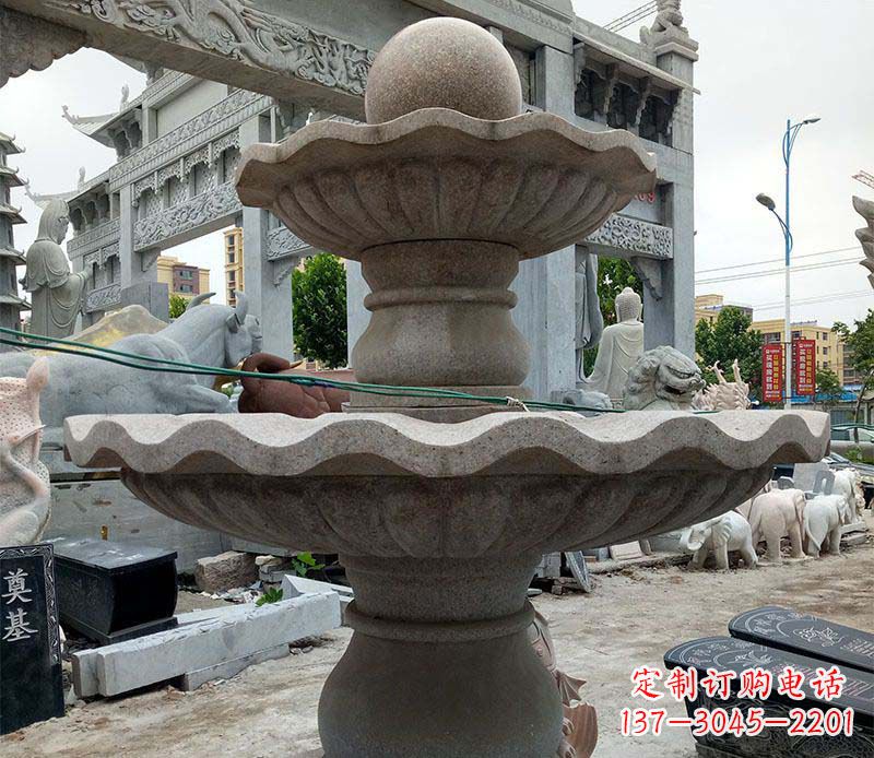 漯河大理石多层喷泉石雕