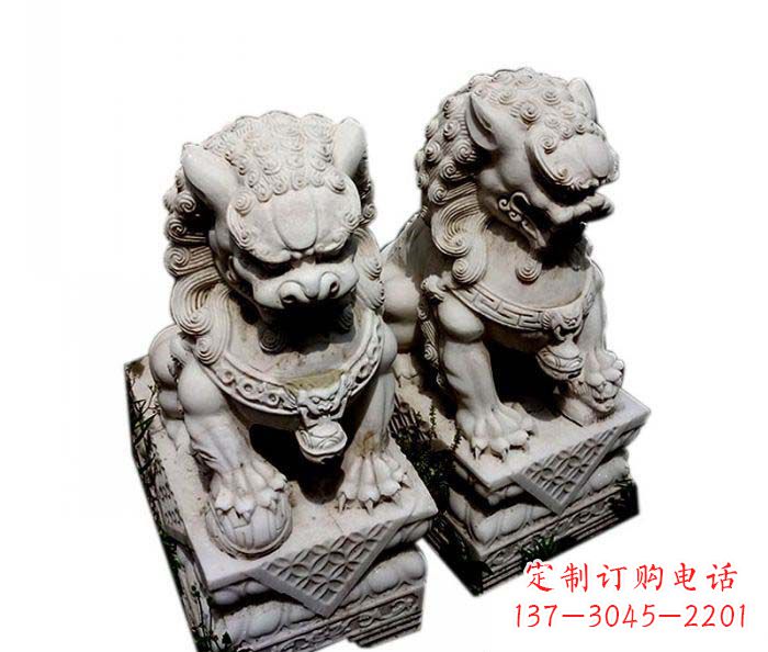 漯河大理石仿古石狮子雕塑