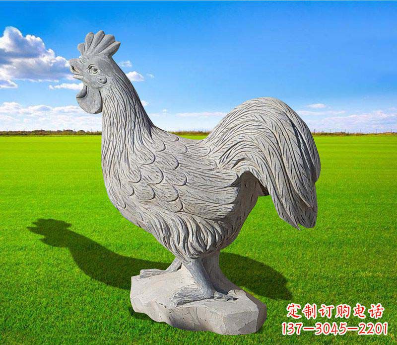 漯河大理石公鸡雕塑精美的艺术瑰宝