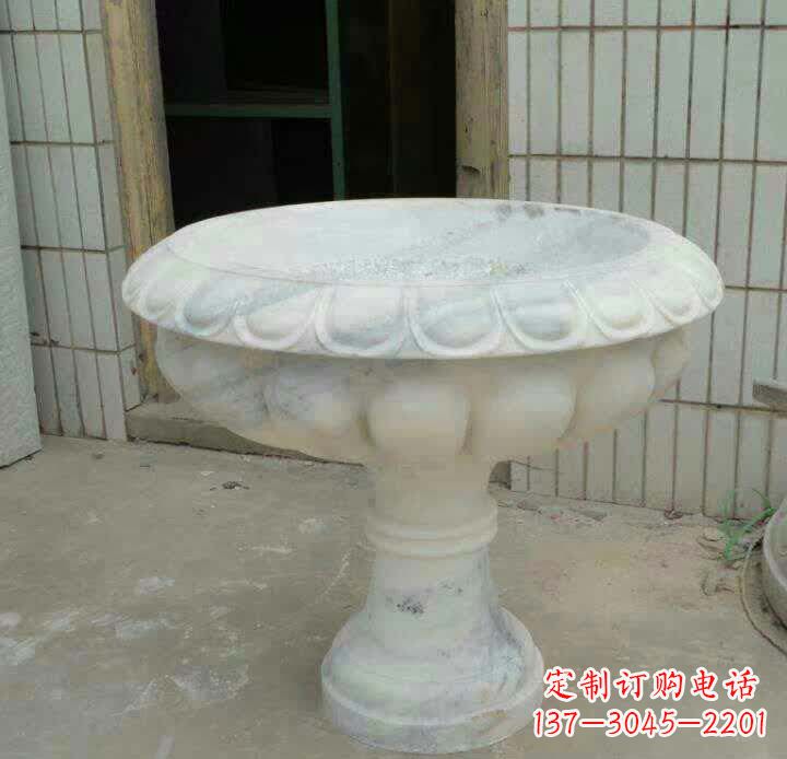 漯河大理石花盆雕塑精美绝伦,艺术风采