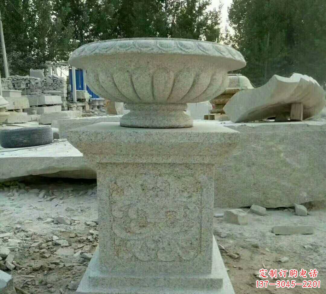 漯河大理石花盆雕塑