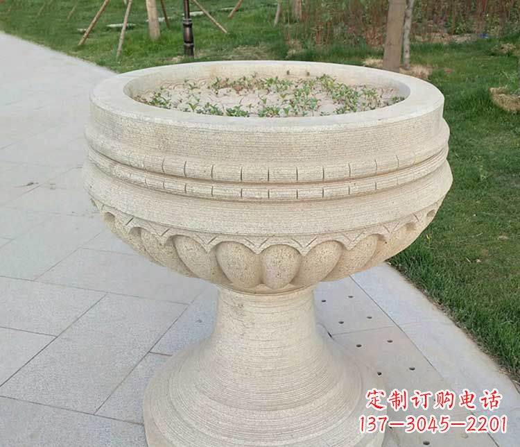 漯河大理石花盆石雕