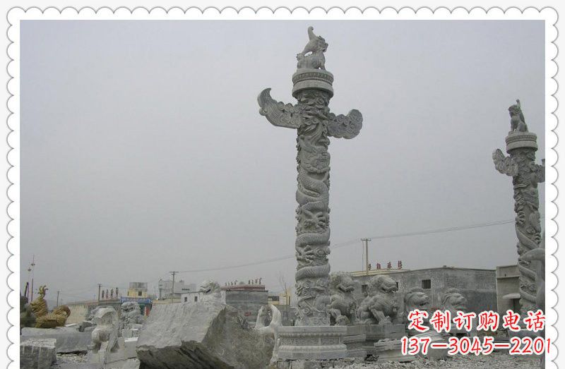 漯河精致雕刻,大理石华表雕塑