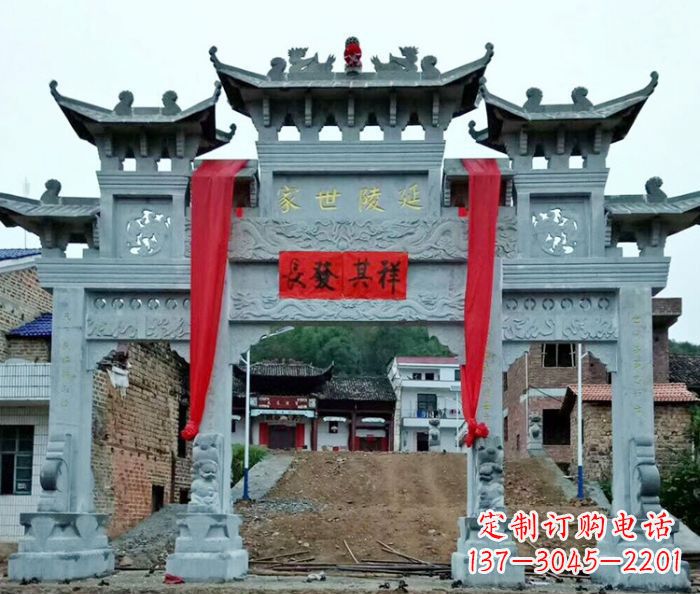 漯河精美大理石牌坊雕塑