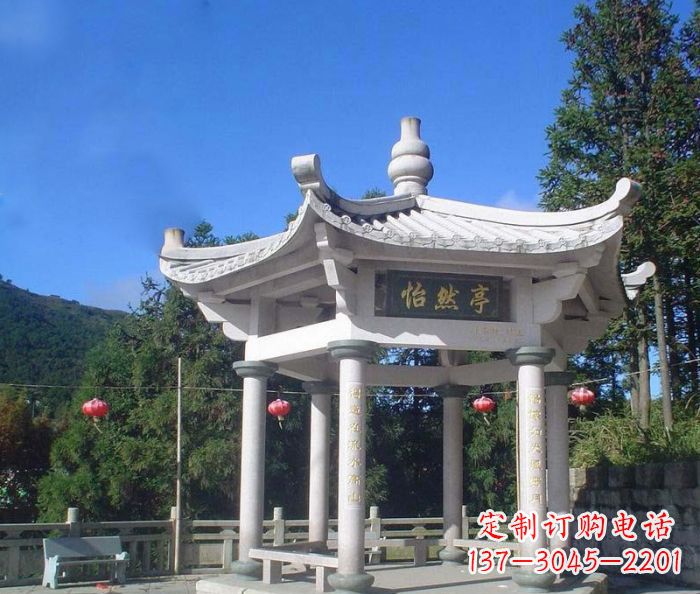 漯河精美大理石凉亭雕塑