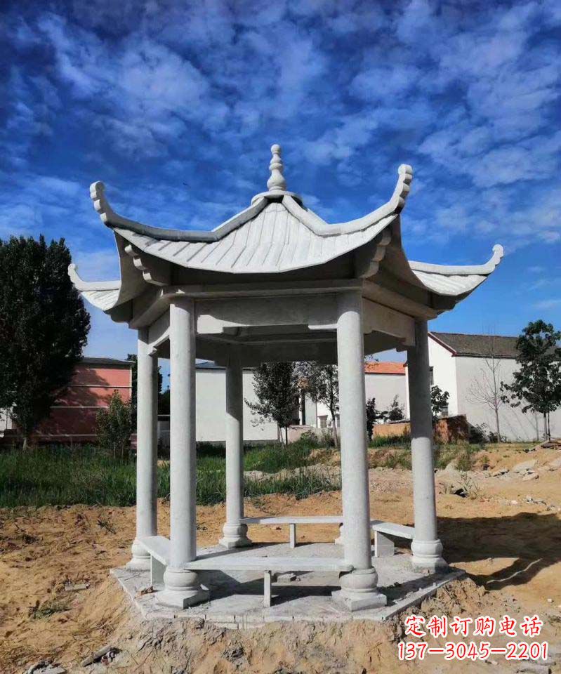 漯河精美大理石凉亭雕塑
