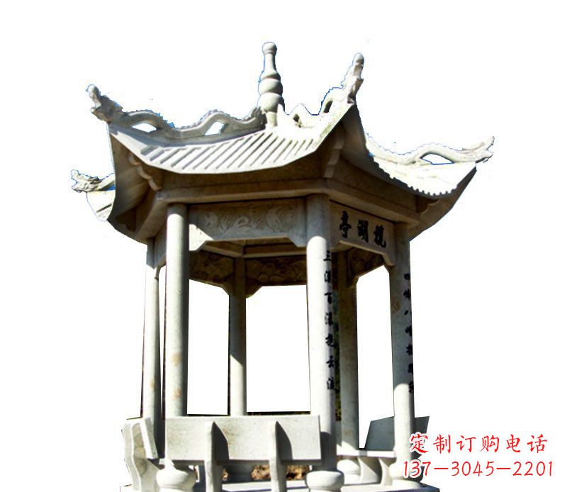 漯河大理石凉亭石雕,历史韵味浓郁