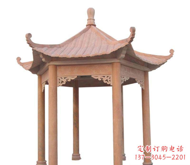 漯河大理石六角凉亭雕塑