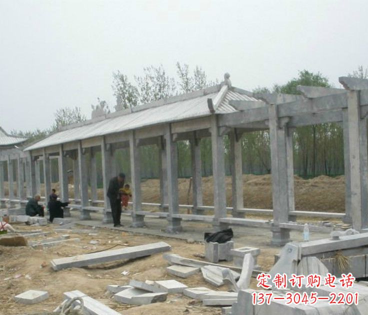 漯河精美大理石凉亭雕塑