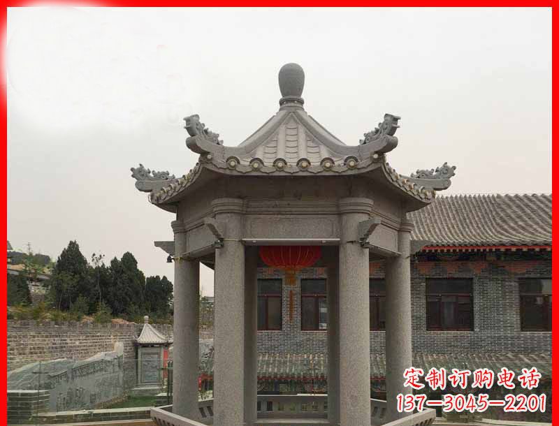 漯河大理石六角凉亭石雕
