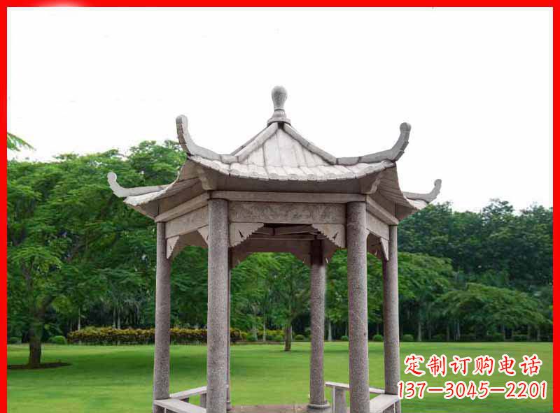 漯河精致大理石凉亭雕塑