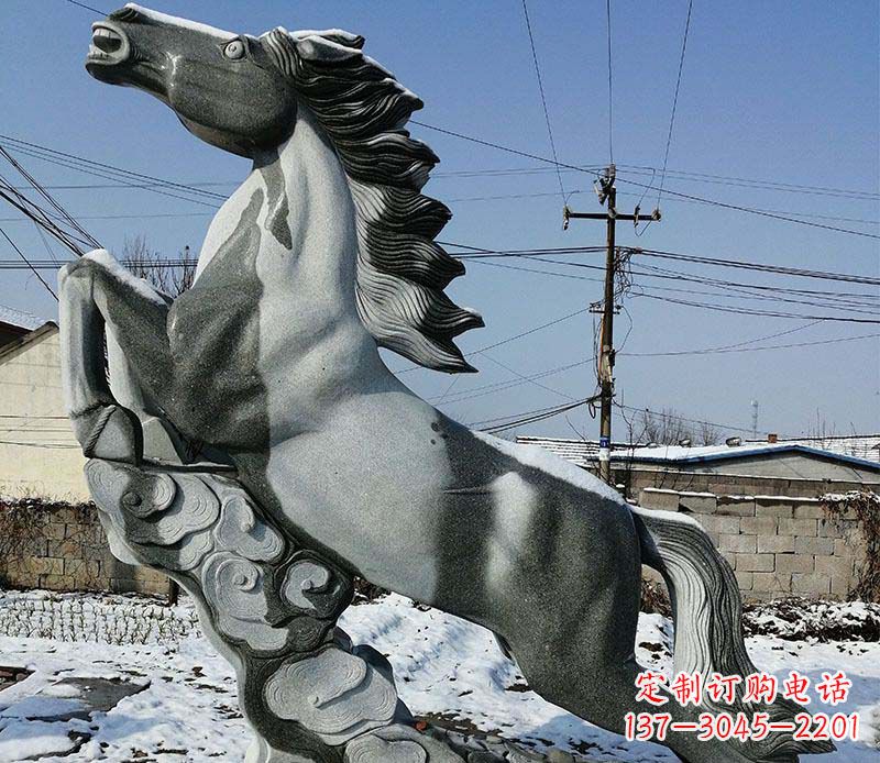 漯河传统工艺马踏祥云石雕