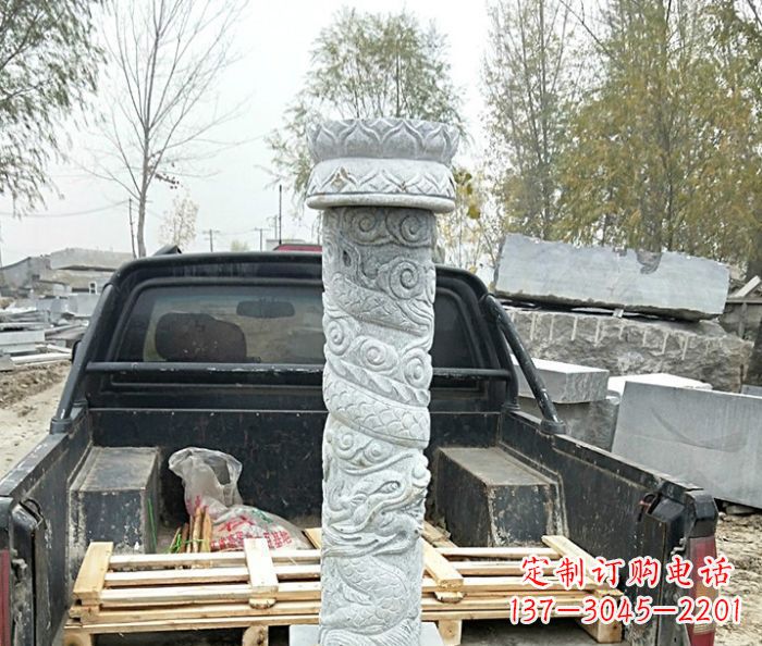 漯河大理石龙柱雕塑