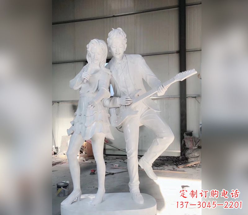 漯河精美大理石吉他雕塑