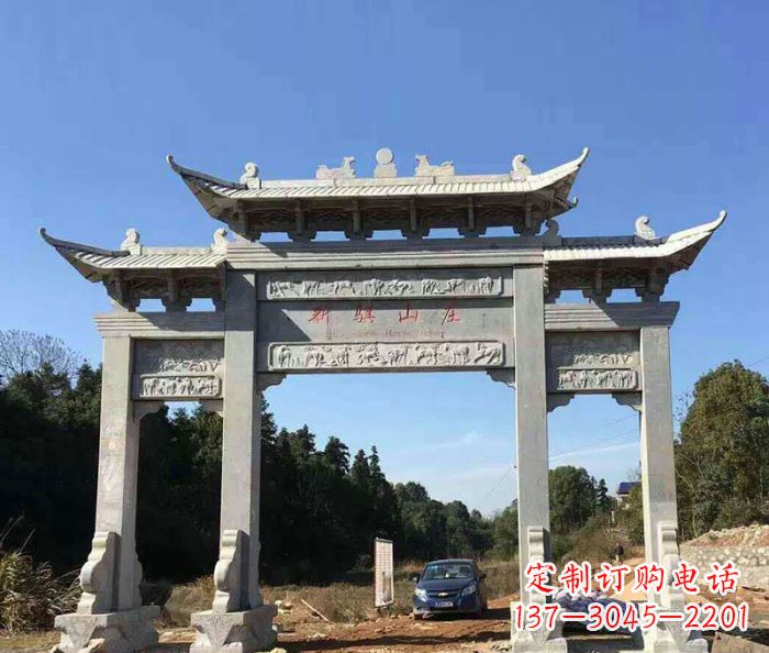漯河精美石雕牌坊雕塑