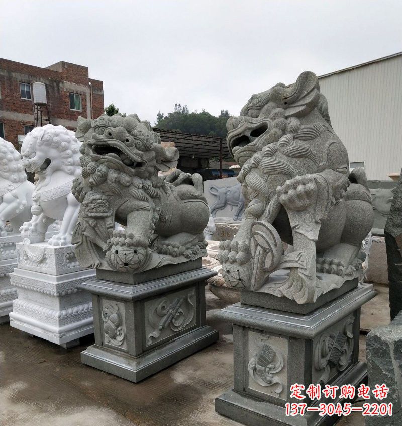 漯河大理石南方狮子雕塑
