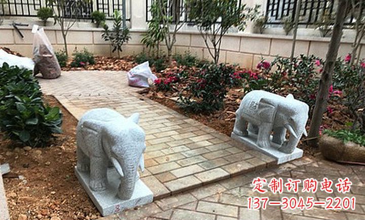 漯河大理石小象石雕，让你的大好家园更加美丽
