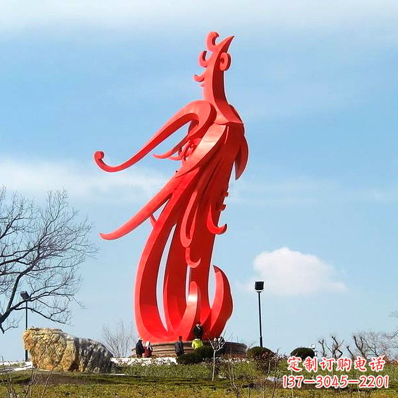 漯河凤凰不锈钢雕塑,增添景区魅力