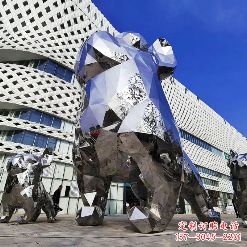 漯河优雅可爱的面部狗雕塑